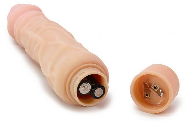 X5 Hard On Vibe 9 inches Waterproof Dildo - Beige