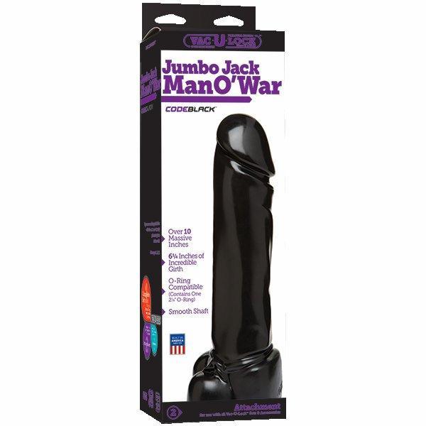 Vac U Lock Code Black Jumbo Jack Man O War10 inches