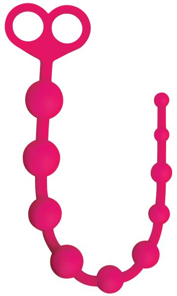 Gossip Perfect 10 Silicone Anal Beads Pink