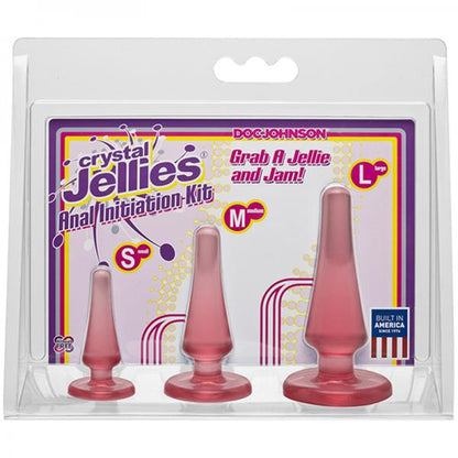 Crystal Jellies Anal Initiation Kit Pink