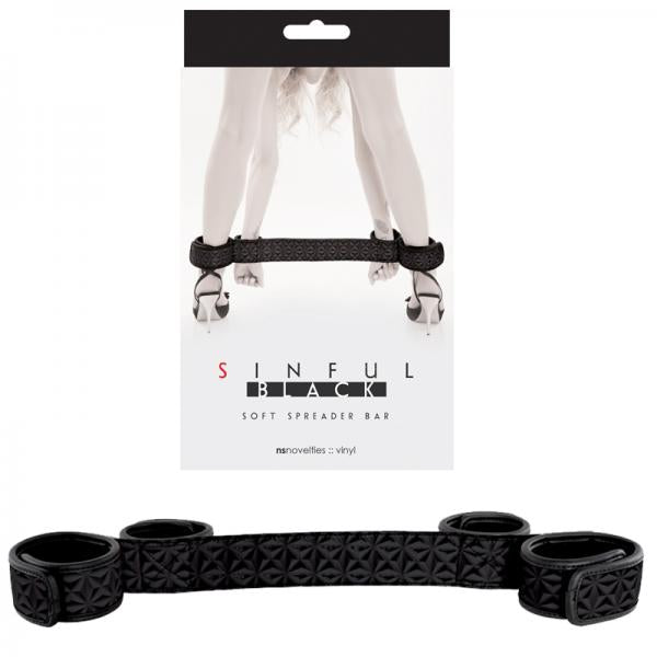 Sinful Soft Spreader Bar Black