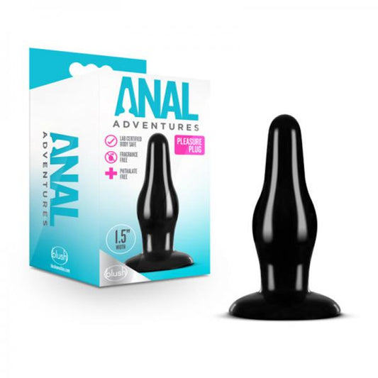 Anal Adventures Pleasure Plug Black